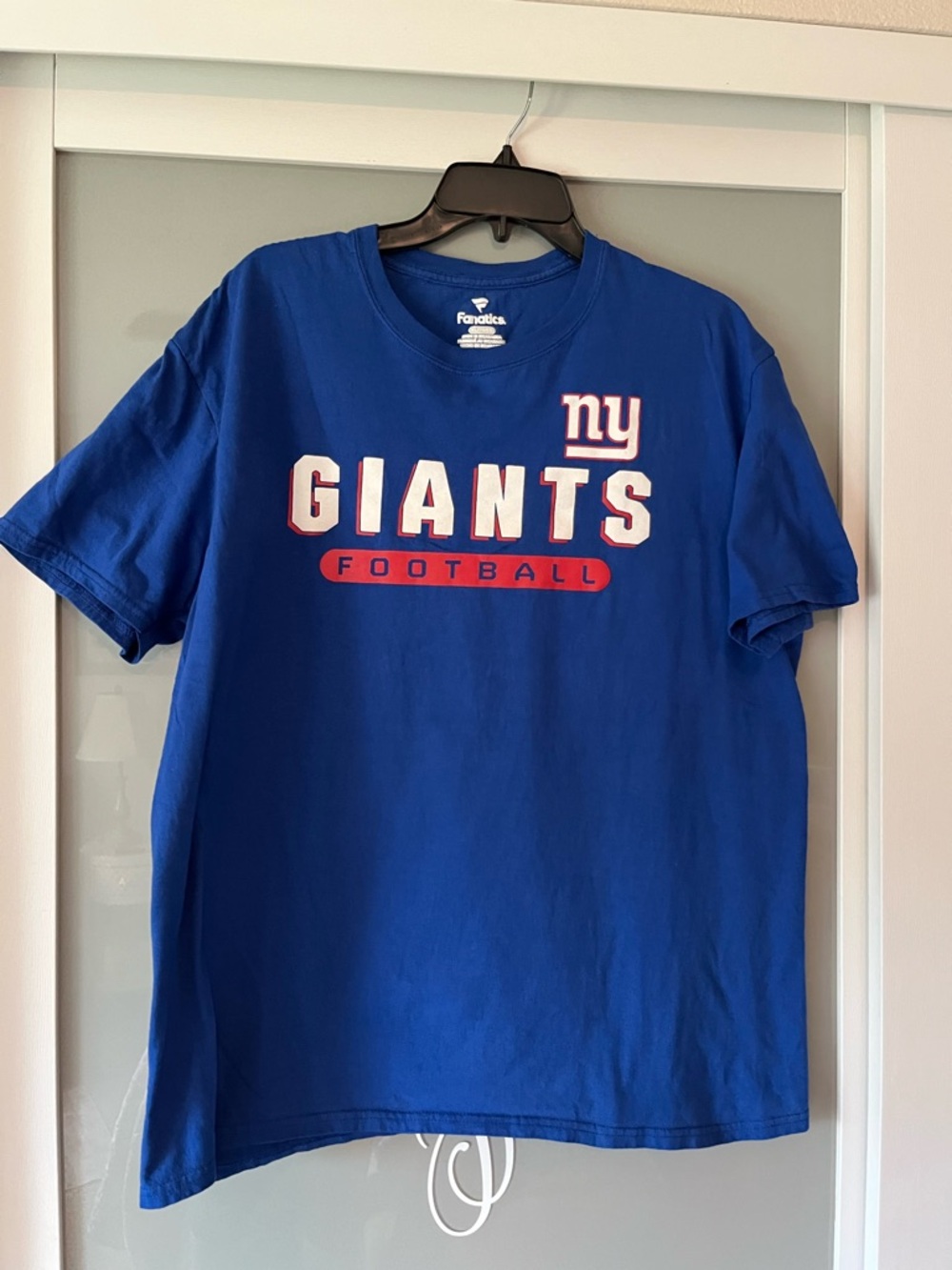 Fanatics Blue New York Giants Graphic Football Tee 100